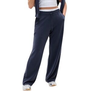 NWT Athleta Seasoft Mid Rise Straight Pants Navy Blue Size 2X Activewear Lounge‎